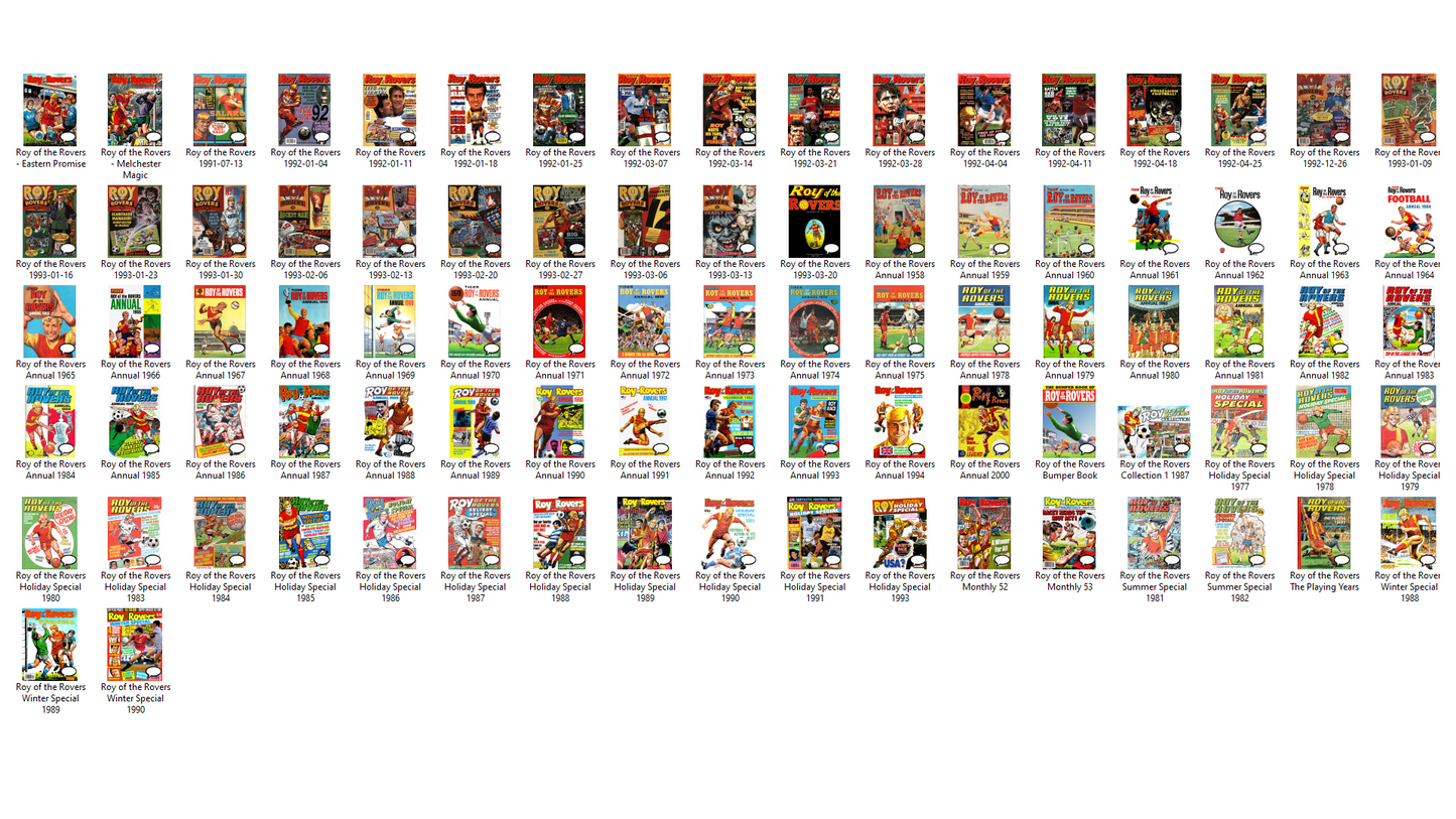 Roy of the Rovers - The Comic Book Annual & Holiday Special Collection on DVD-ROM (2 Disc Set)