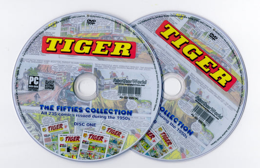 Tiger – The 1950s Comic Book Archive on DVD-ROM – 235+ Issues! (2 Disc Set) - AnotherWorldGames
