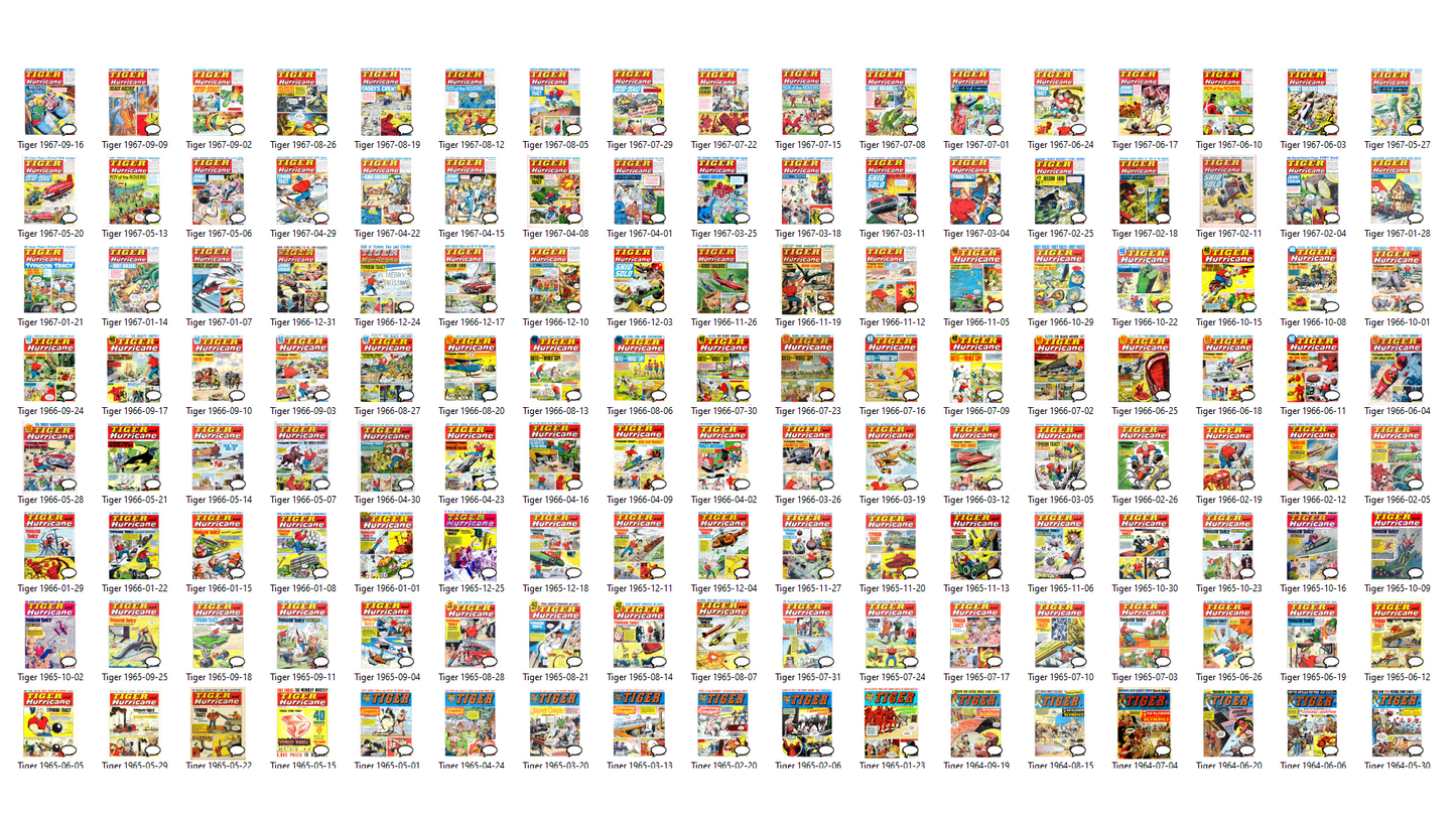 Tiger – The 1960s Comic Book Archive on DVD-ROM – 430+ Issues! (4 Disc Set)