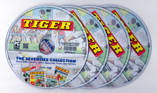 Tiger - The 1970s Comic Book Archive on DVD-ROM – 500+ Issues! (5 Disc Set) - AnotherWorldGames