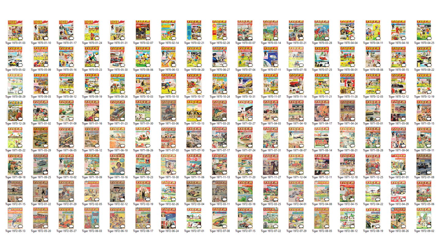 Tiger - The 1970s Comic Book Archive on DVD-ROM – 500+ Issues! (5 Disc Set)