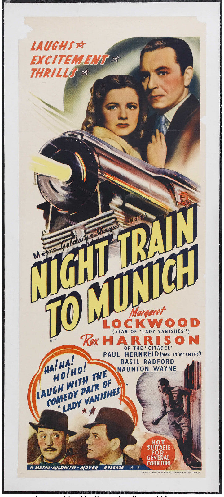 Night Train to Munich (1940) War Rex Harrison DVD Public domain film (Disc Only)