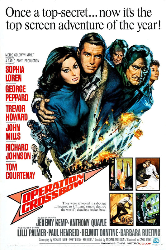 Operation Crossbow (1965) War Drama John Mills Public Domain DVD DISC ONLY