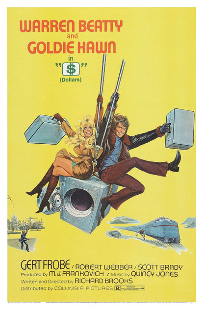$ Dollars (1971) Warren Beatty, Goldie Hawn, Public Domain Comedy DVD - NO CASE