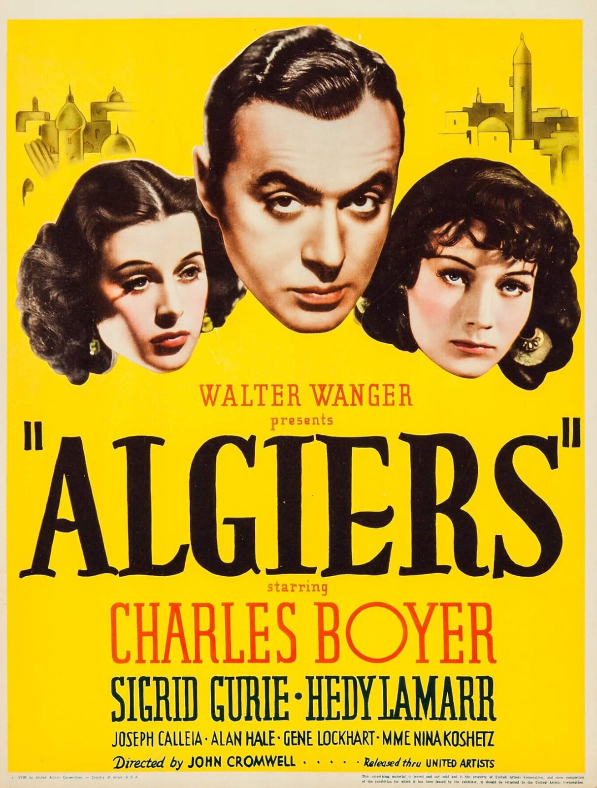Algiers (1938) Film Noir DVD Charles Boyer Hedy Lamarr Public Domain (Disc Only)