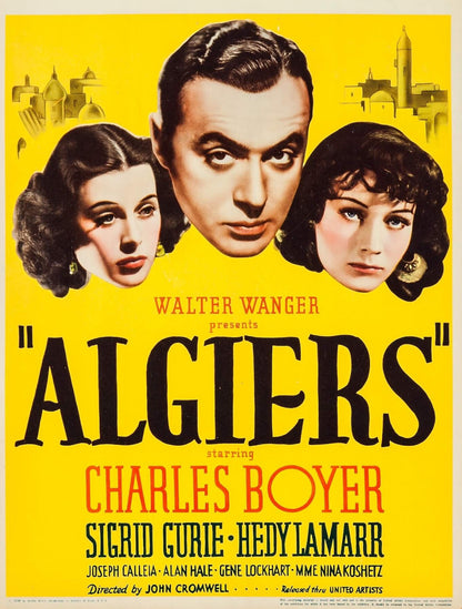 Algiers (1938) Film Noir DVD Charles Boyer Hedy Lamarr Public Domain (Disc Only)