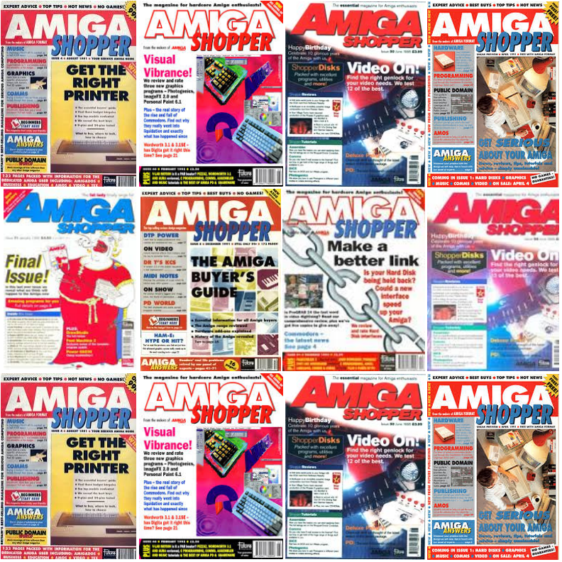 AMIGA SHOPPER Full Magazine Collection on Disk for 1200 A500 CD32 4000 1000 Mini