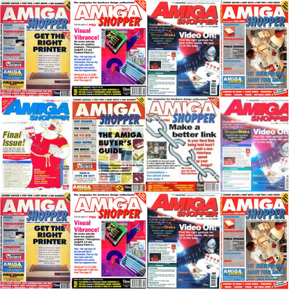 AMIGA SHOPPER Full Magazine Collection on Disk for 1200 A500 CD32 4000 1000 Mini