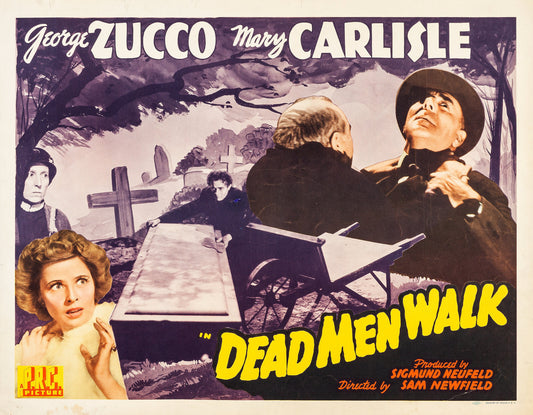 Dead Men Walk (1943) Horror DVD George Zucco Public domain film (Disc Only)