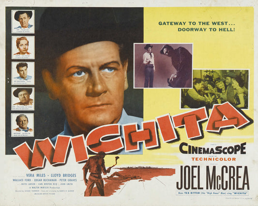 Wichita (1955) Western Joel McCrea Vera Miles DVD Public Domain Film (Disc Only)