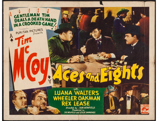 Aces and Eights (1936) Western Tim McCoy DVD Public Domain Film (Disc Only)
