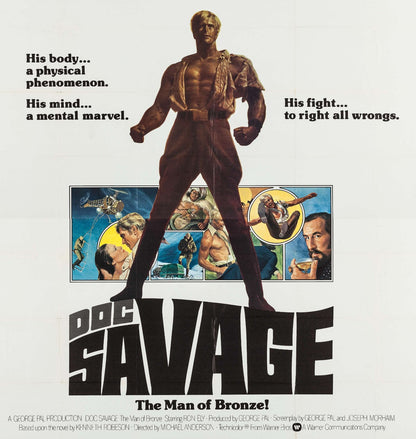 Doc Savage: Man of Bronze (1975) Adventure DVD Ron Ely Public Domain DISC ONLY