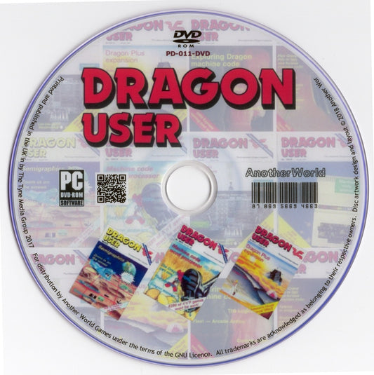 DRAGON USER Magazine Collection on Disk ALL ISSUES (Dragon 32/64 Computer Games)