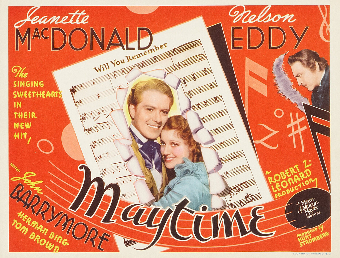 Maytime (1937) Musical Jeanette MacDonald DVD Public domain film (Disc Only)