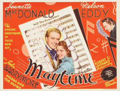 Maytime (1937) Musical Jeanette MacDonald DVD Public domain film (Disc Only)