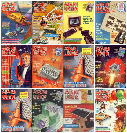 ATARI USER Magazine Collection on Disk ALL ISSUES! (XL/XE/400/800/2600 Games)