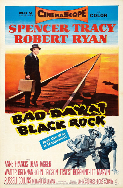 Bad Day at Black Rock (1955) Western Spencer Tracy DVD Public Domain NO CASE