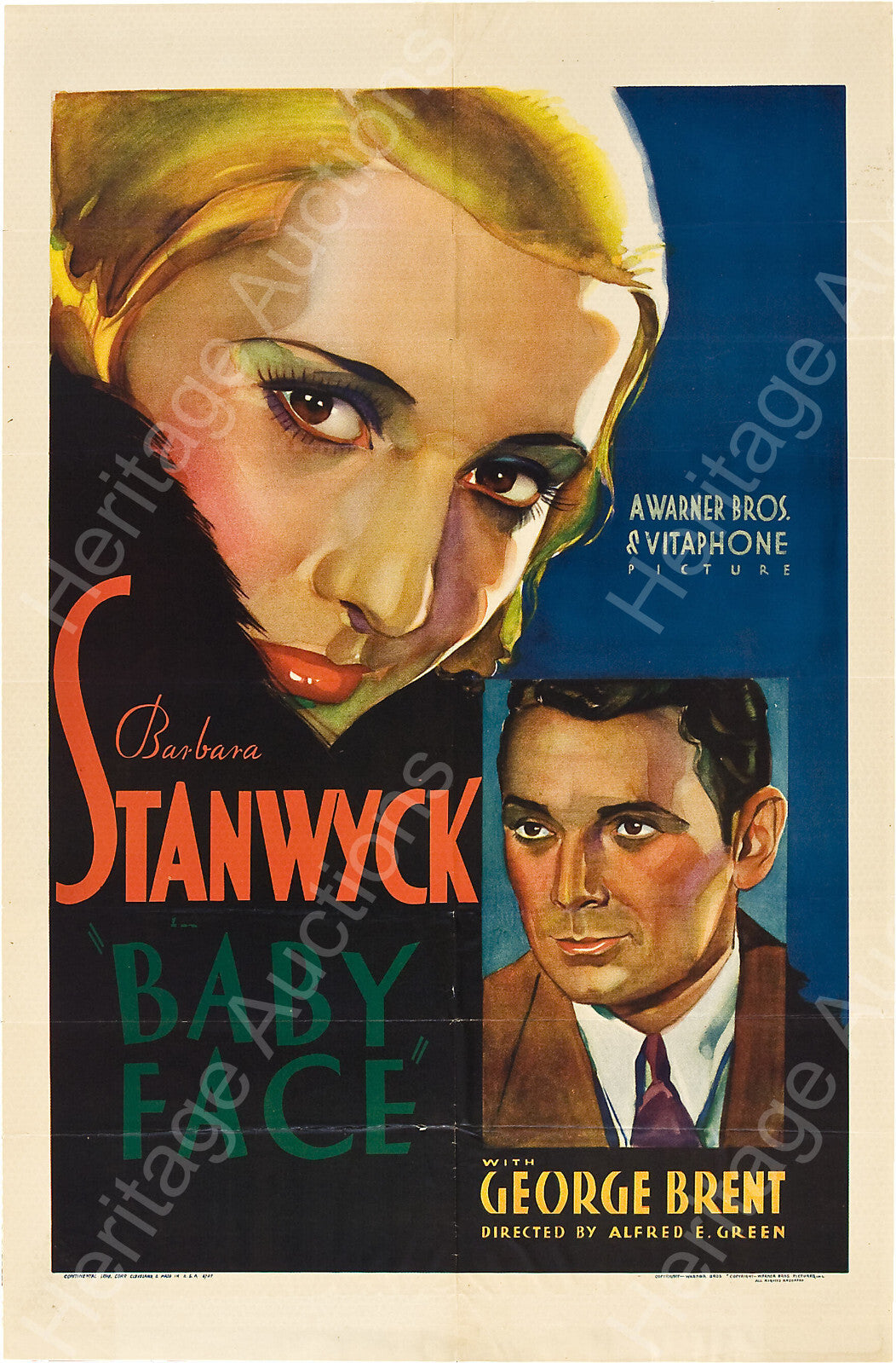 Baby Face (1933) Barbara Stanwyck DVD Public domain film - Disc Only