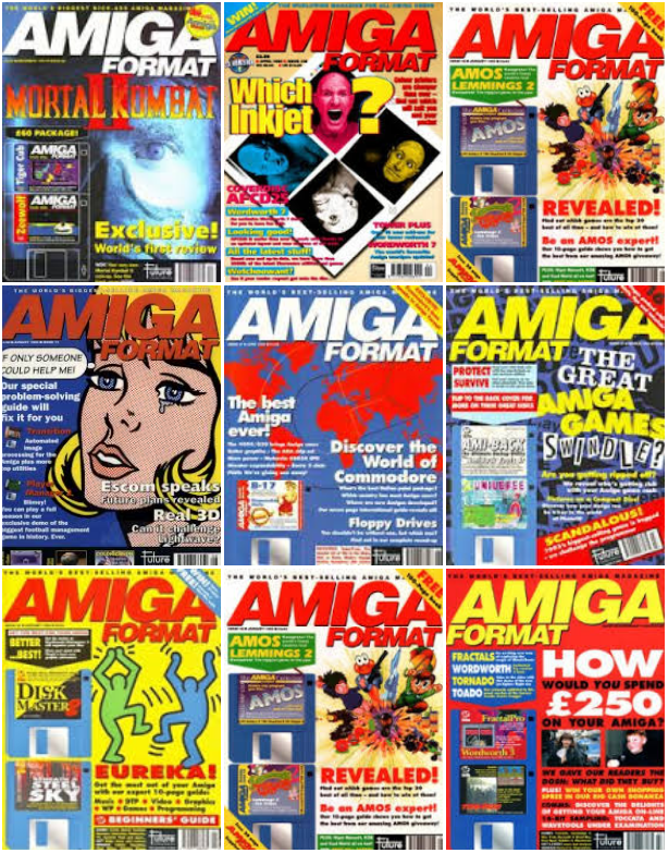 AMIGA FORMAT MAGAZINE Full Collection on Disk+Specials+ST Bonus (A500/CD32 Games