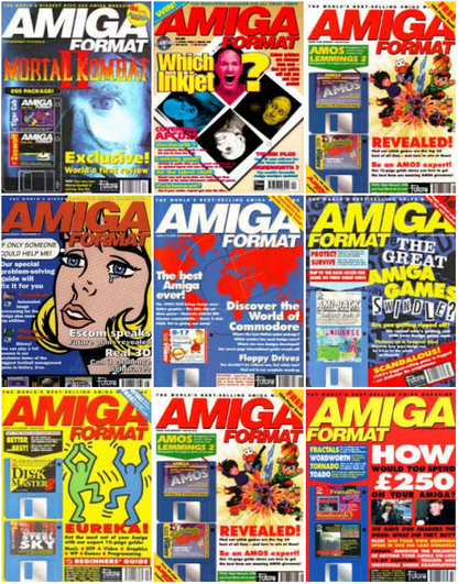 AMIGA FORMAT MAGAZINE Full Collection on Disk+Specials+ST Bonus (A500/CD32 Games