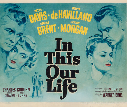 In This Our Life (1942) Romance Bette Davis DVD Public domain film - Disc only