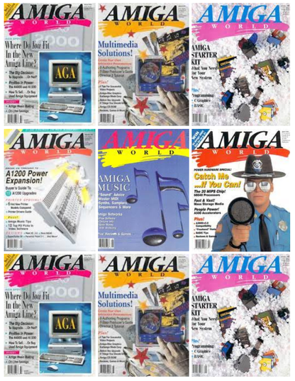 AMIGA WORLD Magazine Collection on Disk ALL ISSUES (A1200/A500/CD32 Games/Apps)