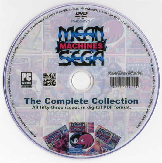 MEAN MACHINES SEGA Magazine Collection on Disk (Master System/Mega Drive Games)