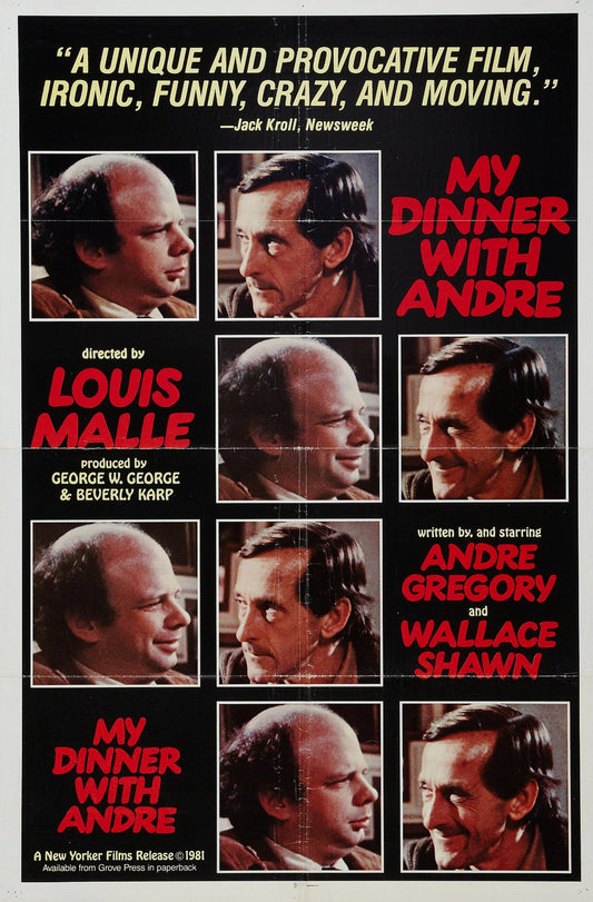 My Dinner with Andre (1981) Louis Malle Drama Gregory Public Domain DVD NO CASE!