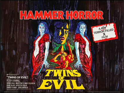 Twins of Evil (1971) Peter Cushing Dennis Price Public Domain Horror DVD NO CASE