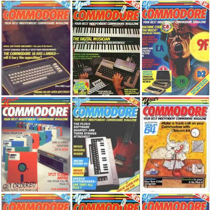 YOUR COMMODORE Magazine Collection on Disk +Specials (C64/C128/Amiga Games/Apps)