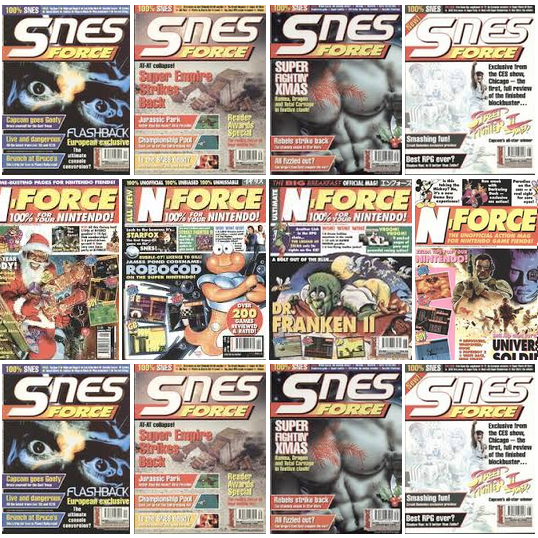 N-FORCE/SNES FORCE Magazine Collection on Disk (Nintendo NES/SNES/Gameboy Games)