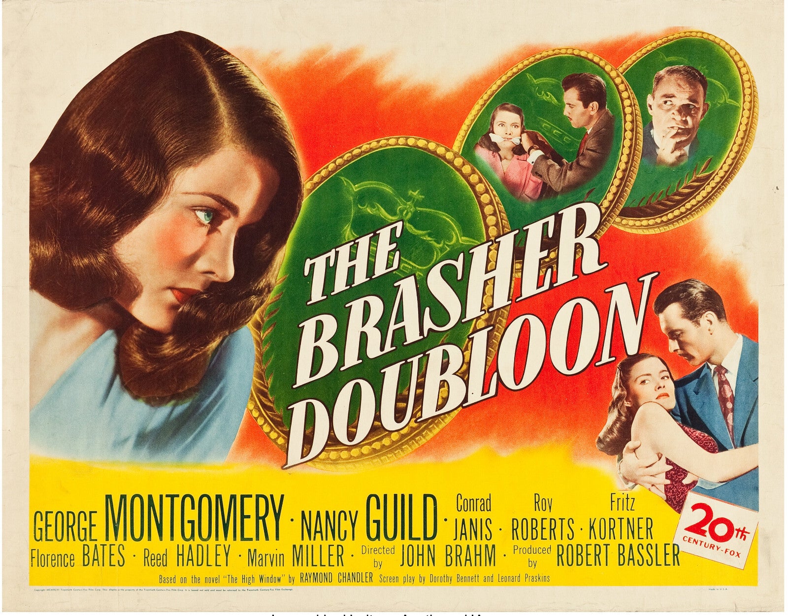 The Brasher Doubloon (1947) George Montgomery DVD Public domain film (Disc Only)
