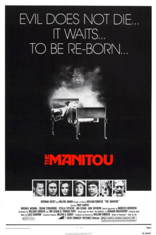 The Manitou (1978) Horror, Tony Curtis, Michael Ansara Public Domain DVD NO CASE