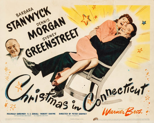 Christmas in Connecticut (1945) Barbara Stanwyck public domain DVD - Disc only