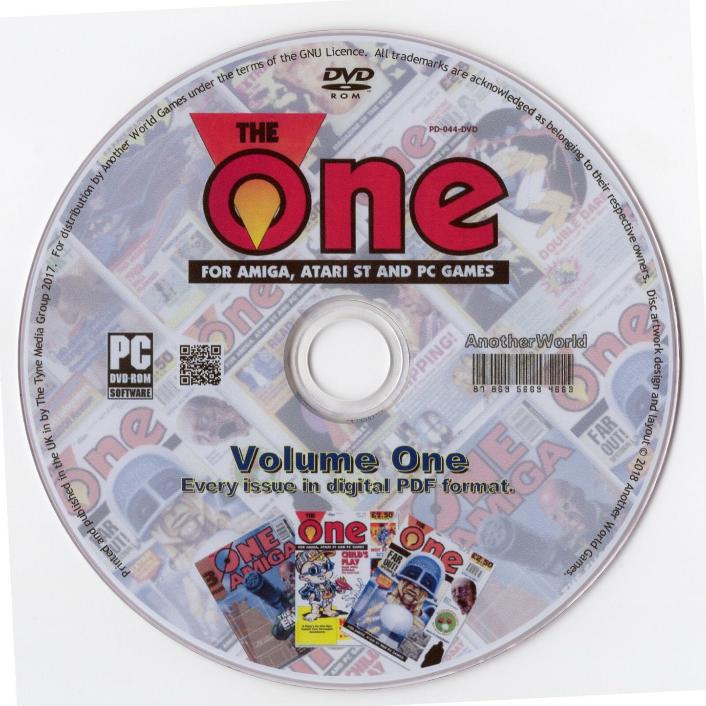 THE ONE MAGAZINE Full Collection on 2 DISKS (AMIGA, ATARI ST AND PC GAMES)