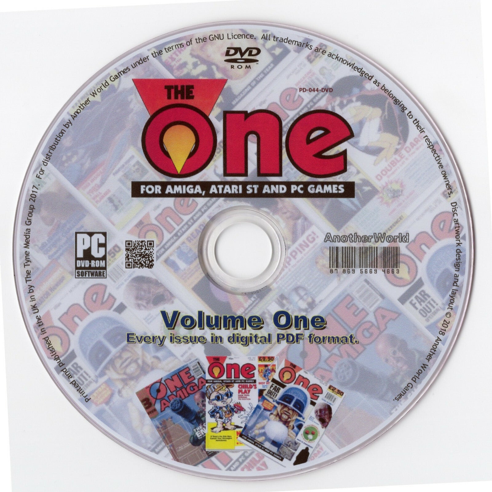 THE ONE MAGAZINE Full Collection on 2 DISKS (AMIGA, ATARI ST AND PC GAMES)