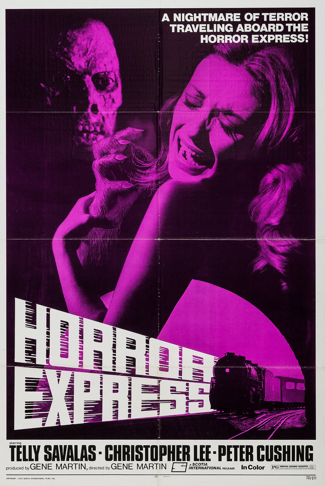 Horror Express (1972) Peter Cushing Christopher Lee DVD Public domain (Disc Only