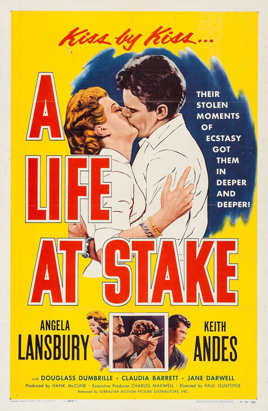 A Life at Stake (1955) Film Noir Angela Lansbury DVD Public Domain (Disc Only)