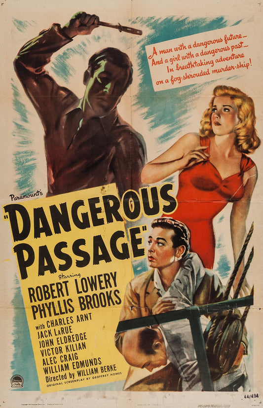 Dangerous Passage (1944) Film Noir DVD Public Domain Film (Disc Only)