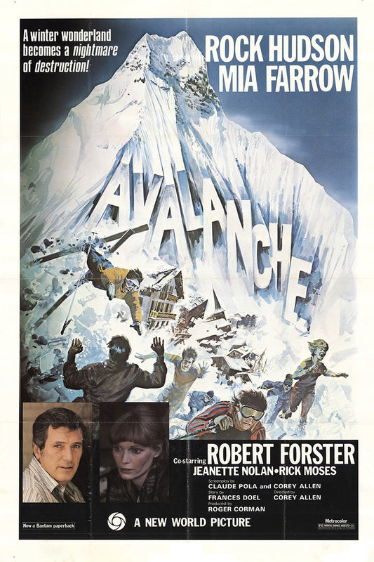 Avalanche (1978) Rock Hudson, Mia Farrow, Public Domain DVD - NO CASE