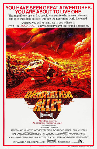 Damnation Alley (1977) Sci-Fi DVD Jan-Michael Vincent Public Domain Film NO CASE