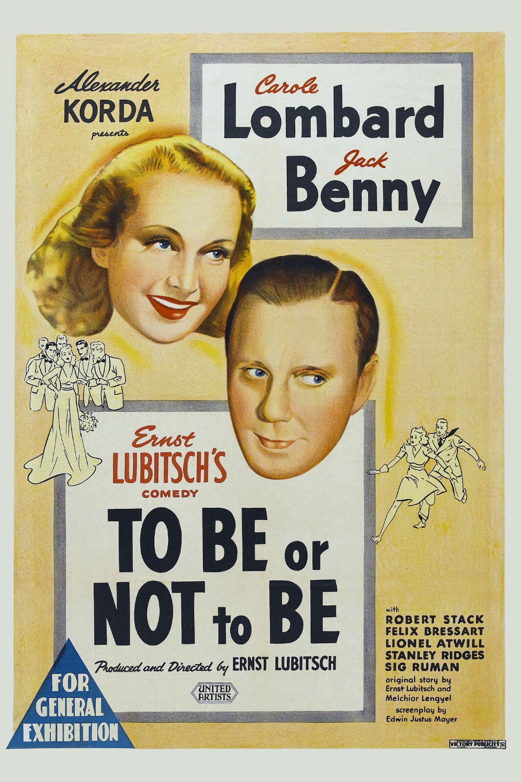 To Be or Not to Be (1942) War Carole Lombard Jack Benny DVD Public domain film