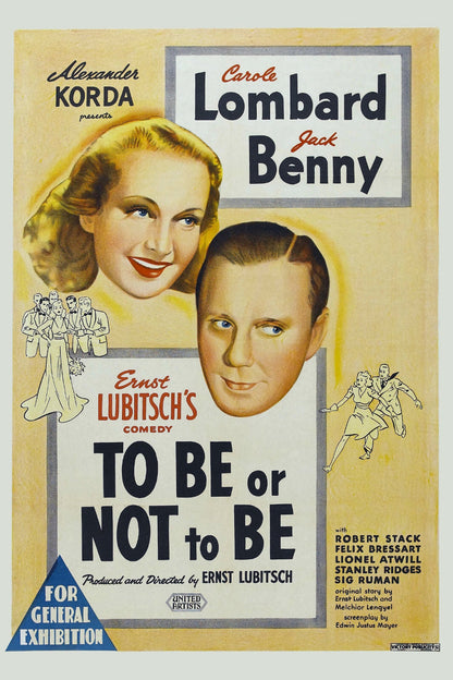 To Be or Not to Be (1942) War Carole Lombard Jack Benny DVD Public domain film