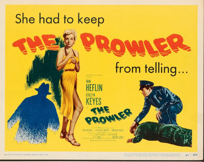 The Prowler (1951) Mystery Van Heflin Evelyn Keyes DVD Public domain (Disc Only)