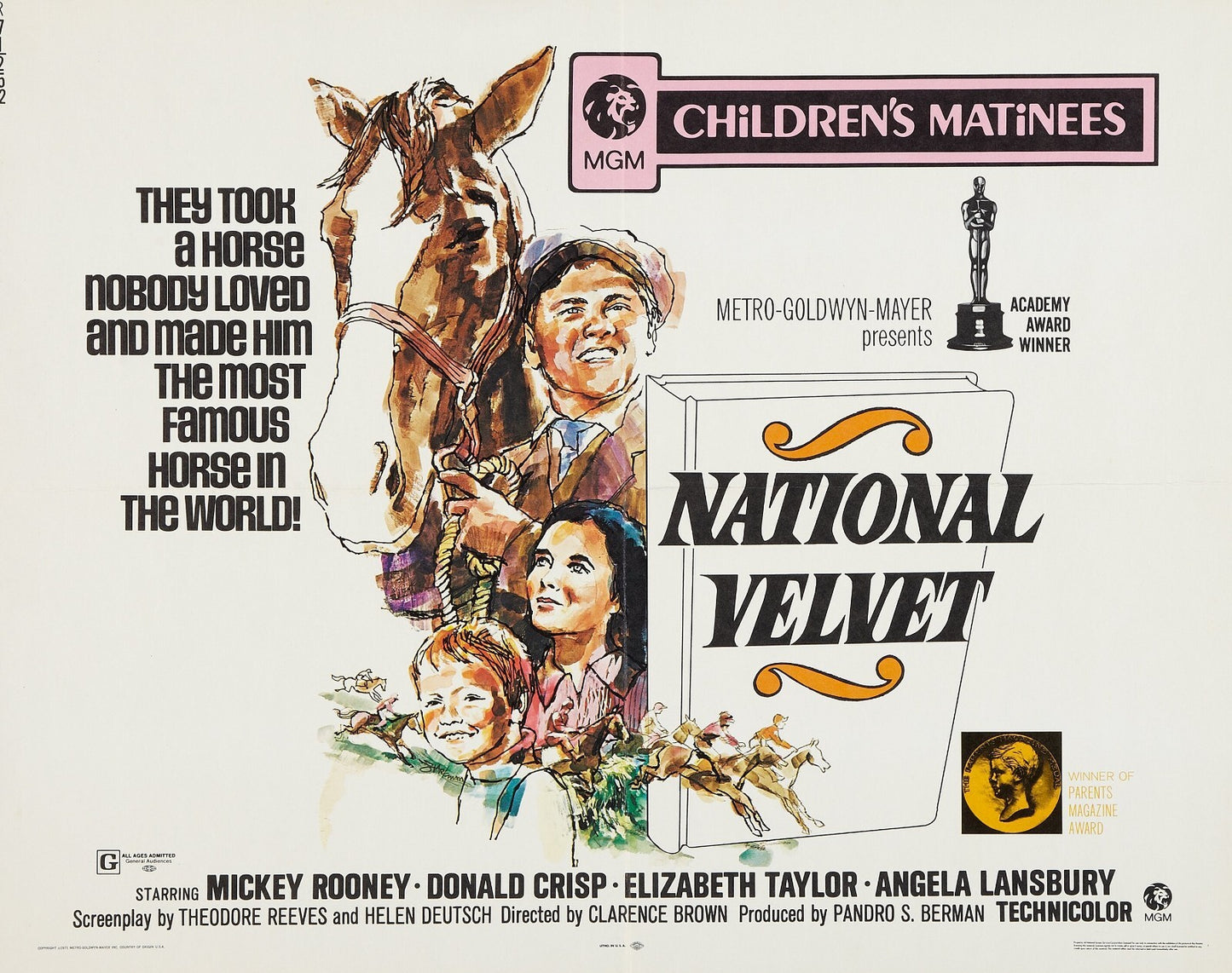 National Velvet (1944) Drama - Elizabeth Taylor DVD Public domain (Disc Only)