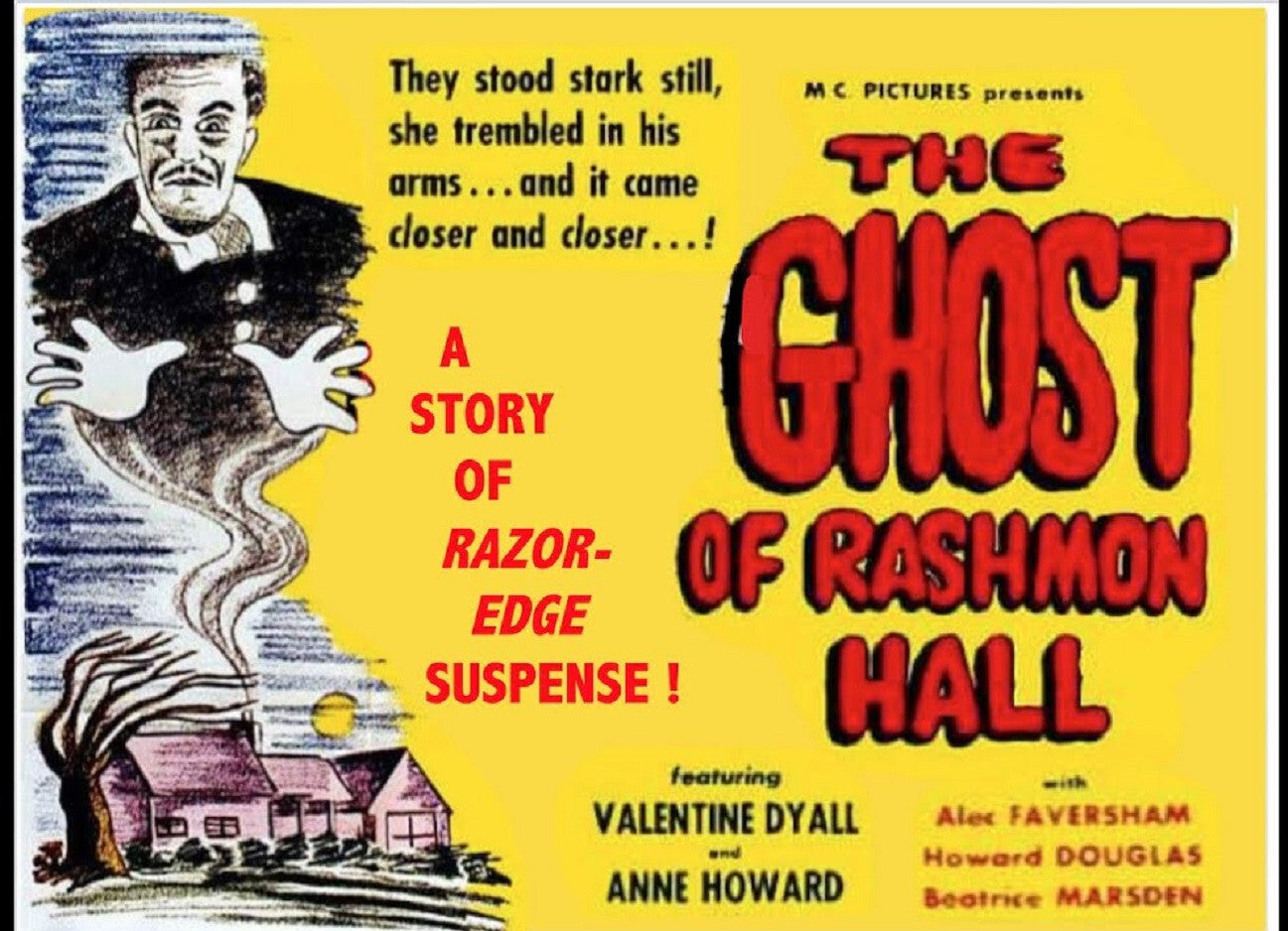 The Ghost Of Rashmon Hall (1946) Horror DVD Public domain film (Disc Only)