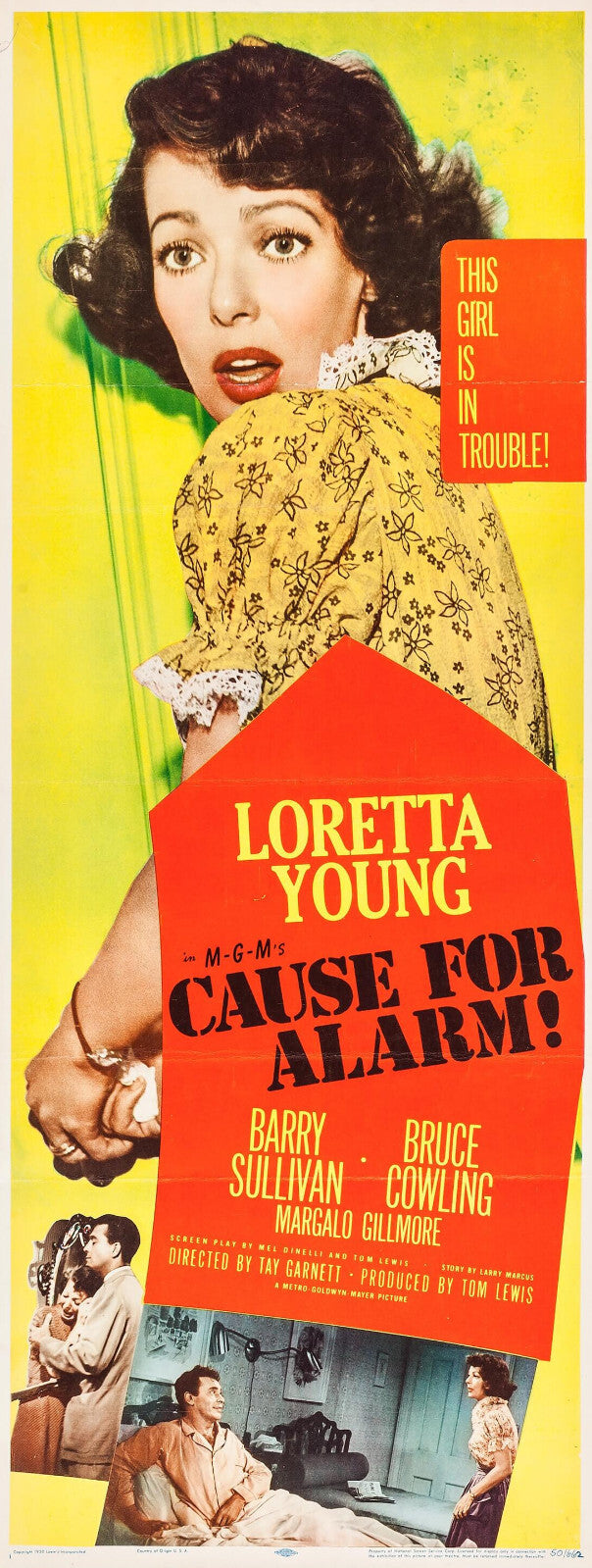 Cause for Alarm! (1951) Film Noir DVD Loretta Young Public Domain Film Disc Only