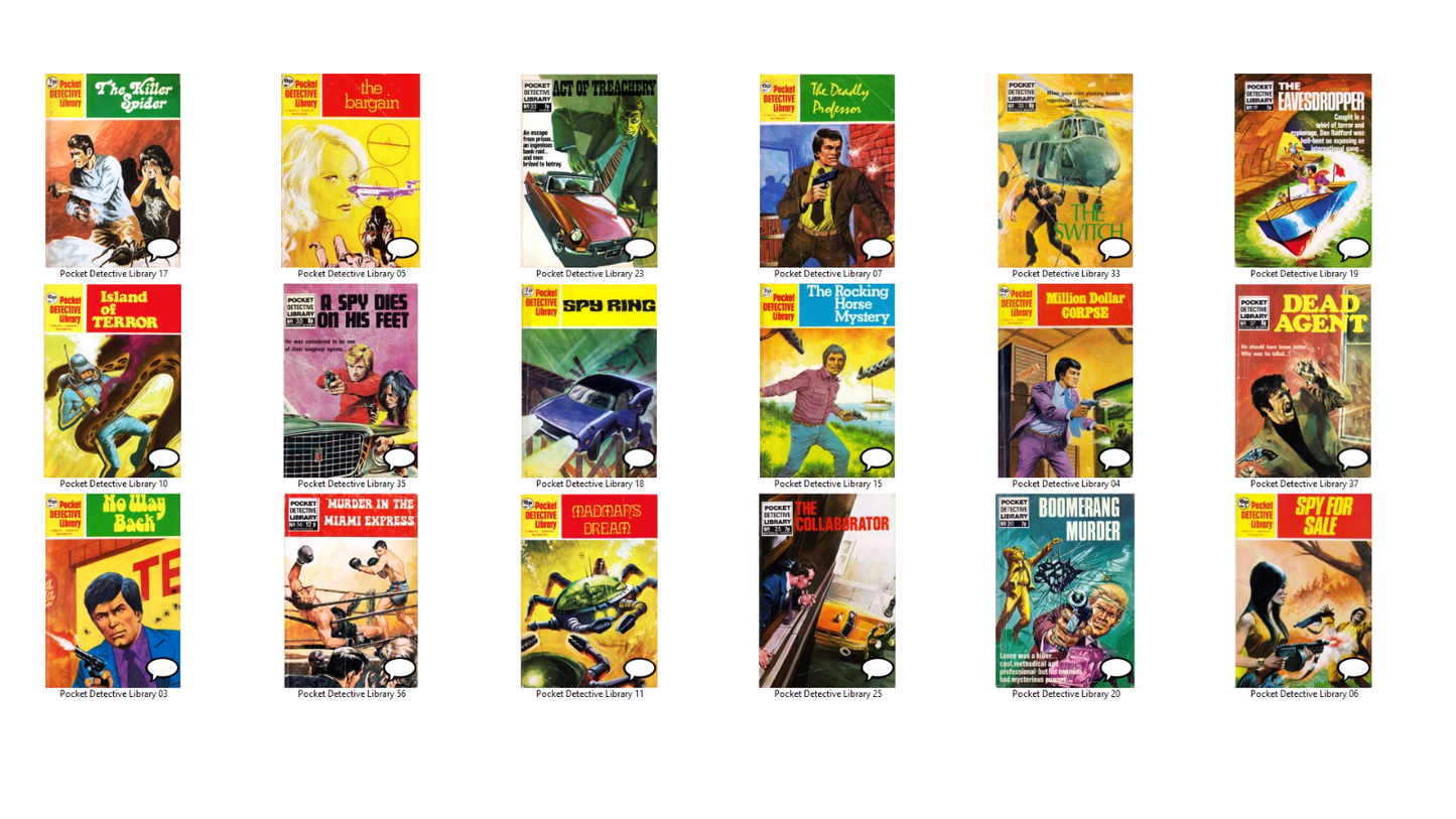 Pocket Detective Library - Comic Book Collection on Disc - 38 Issues on DVD-ROM
