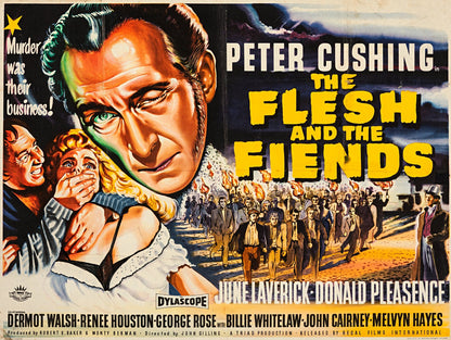 The Flesh and the Fiends (1960) Horror, Peter Cushing Public Domain DVD NO CASE