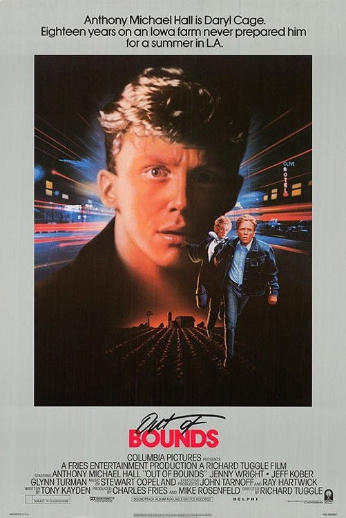 Out of Bounds (1986) Anthony Michael Hall Public Domain Crime DVD - NO CASE